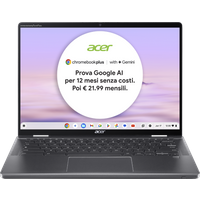 Acer Chromebook Plus Spin 714, CP714-1HN, Convertibile 2-in-1, 14", Intel Core Ultra 7, 16GB RAM, 512GB SSD, Intel Graphics Acer