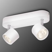 Philips Star faretto LED orientabile bianco 2 luci Philips