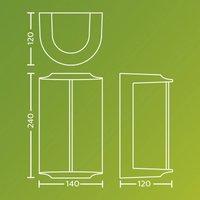 Philips Applique da esterni LED Reese UE, antracite, alluminio, IP44 Philips