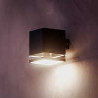 Philips Applique da esterno a LED Virona, nero, IP44 Philips
