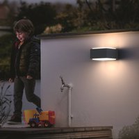 Philips applique da esterno Hedgehog, antracite, confezione da 2 Philips
