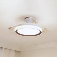 Ventilatore da soffitto LED Philips Bliss, oro/bianco, silenzioso, CCT Philips