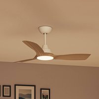 Ventilatore LED Philips Olas, Ø 106 cm, marrone/bianco, silenzioso Philips