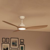 Ventilatore LED Philips Olas, Ø 132 cm, marrone/bianco, silenzioso Philips