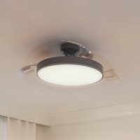 Ventilatore da soffitto LED Philips Atlas, nichelato, silenzioso, CCT Philips