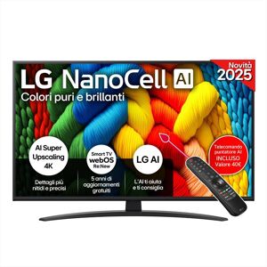 LG Smart Tv Nanocell Uhd 4k 43″ 43nano81a6a-charcoal Black LG