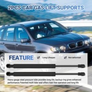 2PZ Sollevatore A Gas per Auto Supporti Cappucci Puntelli Shock Cofano Ante3299