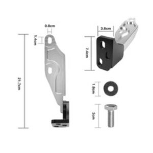Set Chiusura Rapida Cerniera Cofano,Ricambi Auto in Metallo,Parti di Riparazione