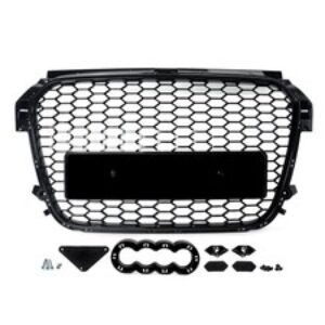 Griglia sportiva a nido d’ape radiatore nero lucido griglia per Audi A1/8X prefacelift 10-15