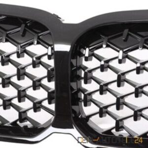 GRIGLIA RADIATORE ESCLUSIVA GRIGLIA RENALE ADATTA PER BMW SERIE 1 F40 NERO LUCIDO