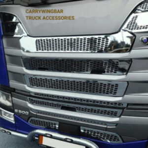 per Scania S Serie S500 2017-2024 Griglia Radiatore Acciaio Cromato 10 Pezzi