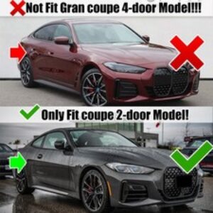 Griglia radiatore nera Sport CSL Style per BMW Serie 4 G22 G23 430i M440i Grill 2021+