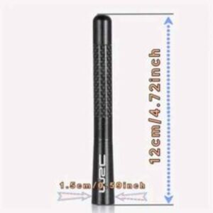 Kit Universale per Auto Antenna Radio Corta in Fibra di Carbonio e Metallo