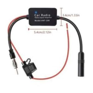 Amplificatore segnale radio FM/AM universale per auto 12V Antenna
