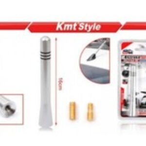 Antenna Radio AM/FM da Tetto per Auto in Alluminio Cromato 16cm Universale TOP