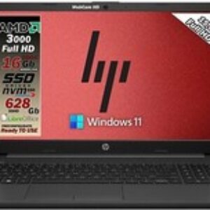 USATO – HP 255 G8 Black AMD 3020 2,6 GHz RAM 16GB SSHD 628GB FHD 15.6 Win11Pro