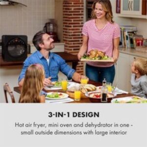 Forno Friggitrice ad Aria Calda 14 litri 10 Funzioni, Touch XXL Cucina Alimenti