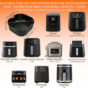 13 Pezzi Teglie Accessori per Friggitrice Ad Aria,Contenitori Friggitrice Ad Ari