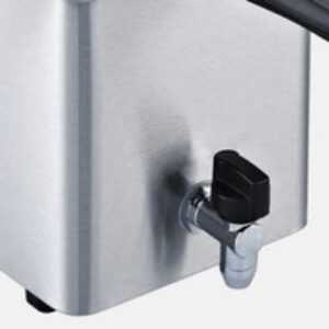 Rgv Friggitrice 3/4 lt professionale acciaio inox 2500 w rubinetto fry4n – Rotex