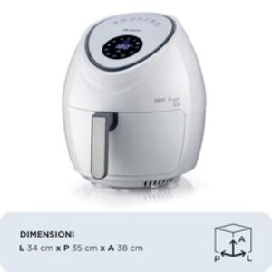 Ariete Airy Fryer XXL Friggitrice ad Aria 4618 7 L 1800 W Bianco senza grassi