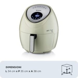 Ariete Airy Fryer XXL 4618 Friggitrice ad Aria 7 Litri 1800W Beige