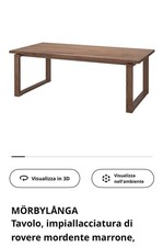 Tavolo IKEA MÖRBYLÅNGA 220x100 legno Casa, arredamento e bricolage Arredamento