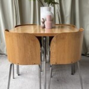 Tavolo e sedie salvaspazio vintage fine metà secolo Ikea Fusion retrò R1055 Home, Furniture & DIY Furniture