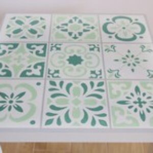 Tavolino caffè maioliche cementine design rètro decoro stile mediterraneo puglia Casa, arredamento e bricolage Arredamento