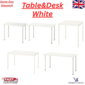 Scrivania e tavolo Ikea bianco – più misure disponibili 74-140 cm Home, Furniture & DIY Furniture