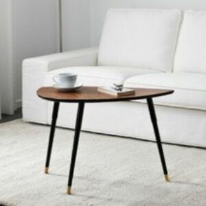 Nuovo tavolino letto caffè IKEA LOVBACKEN gambe ottone arredamento casa forma foglia marrone Home, Furniture & DIY Furniture