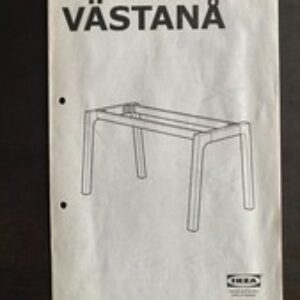 IKEA VÄSTANA Base per tavolo, Nero Möbel & Wohnen Möbel