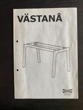 IKEA VÄSTANA Base per tavolo, Nero Möbel & Wohnen Möbel