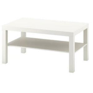 Tavolino da caffè NERO 2 livelli tavolino con ripiano porta tv stile minimalista 90 cm Home, Furniture & DIY Furniture