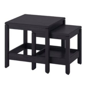 IKEA HAVSTA Set di 2 tavoli da nido nero 405.655.63 Home & Garden Furniture