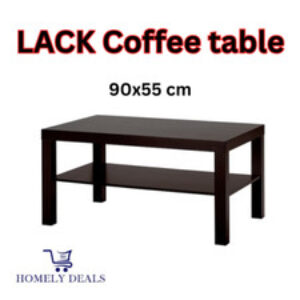 Tavolino da caffè Ikea Laccato 2 livelli nero-marrone per sala da pranzo soggiorno camera da letto tavolo 90×55 cm Home, Furniture & DIY Furniture