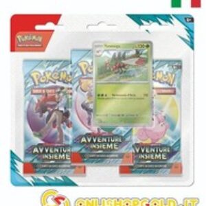 Pokémon Blister 3 Buste Avventure Insieme con Promo Yanmega Italiano Sigillato Collezionismo Giochi di carte collezionabili box sigillati