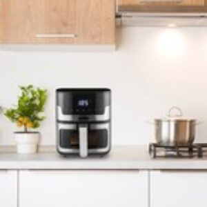 Friggitrice ad Aria 5.5 Litri Acciaio Antiaderente Display Timer ZEPHIR zhc55s