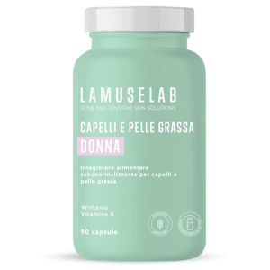 LaMuseLab Capelli e Pelle Grassa Donna Integratore 90 Capsule LaMuseLab