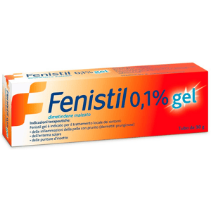Fenistil Gel 0,1% per Prurito Punture di Insetto Eritema Solare Infiammazione della Pelle 30g Fenistil
