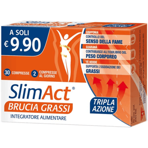 F&f Slim Act Brucia Grassi 30 Compresse PROMO Integratore Termogenico Controllo Peso F&F