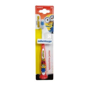 Odontovax Spazzolino Junior Minions Rosso Igiene Orale 1 pz da denti