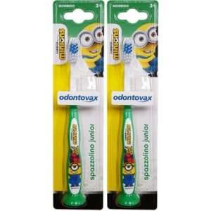 Odontovax Spazzolino Junior Minions Verde Igiene Orale 2x1 St